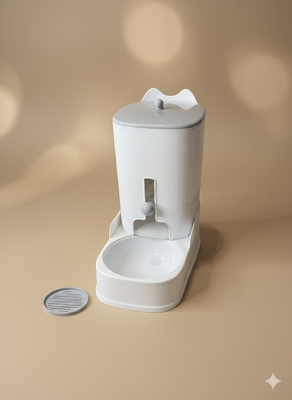 Dispensador automático de alimento para mascotas – práctico y funcional
