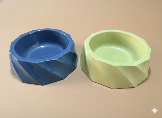 Plato para perro o gato – diseño geométrico