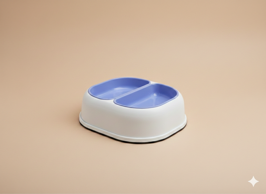 Plato doble para perro o gato – práctico y estable