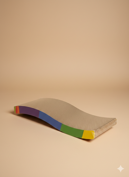 Rascador de Cartón para Gato – Diseño Curvo y Resistente