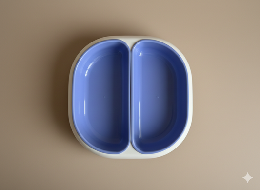 Plato doble para perro o gato – práctico y estable