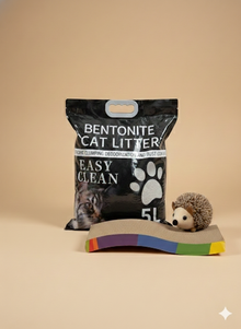 Pack Gato – Confort Diario– (Arena de 5 kilos + juguete de ratón + rascador)