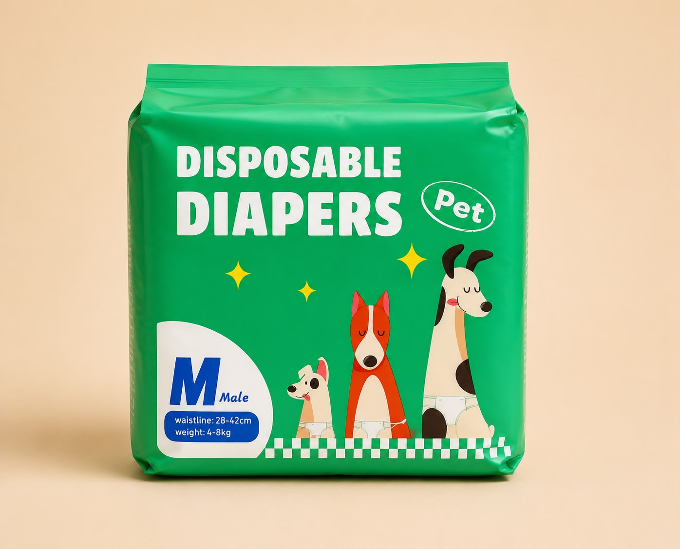 Pañal para perro macho - Talla M
