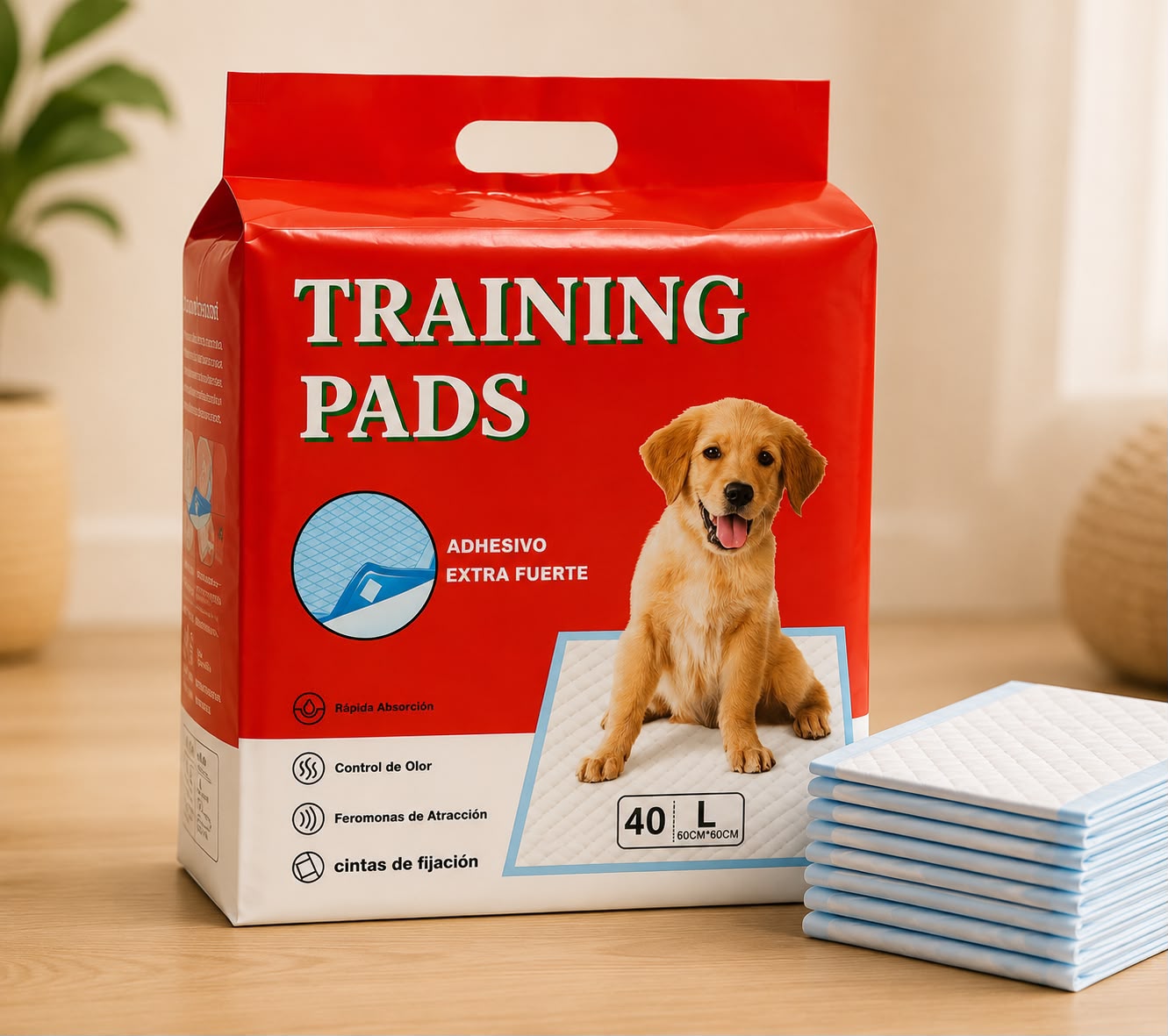 Pañal para Mascotas - Talla L con cinta adhesiva