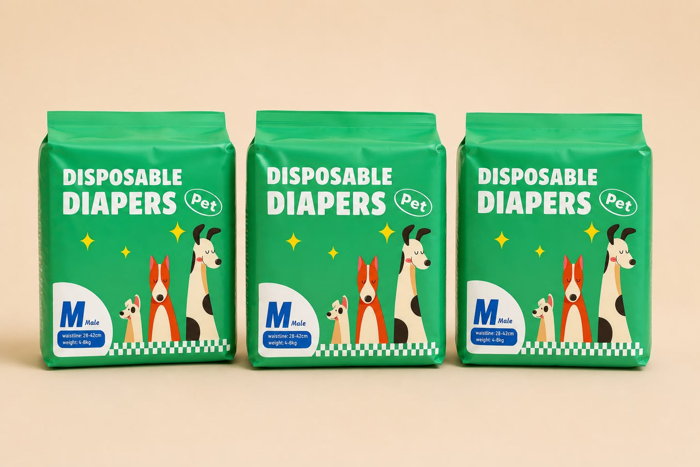 Pañal para perro macho - Talla M
